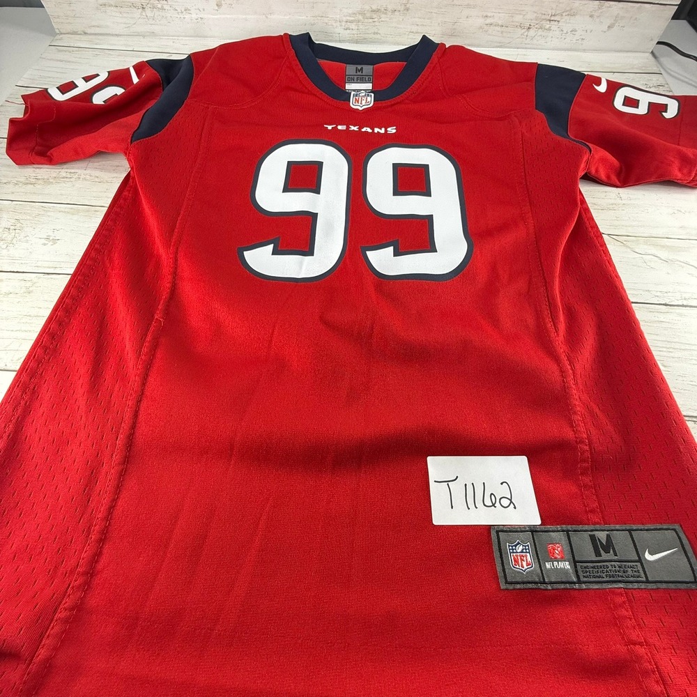 Nike Houston Texans JJ Watt 99 Football Jersey Kids Youth Medium 10/12‎ Red NFL